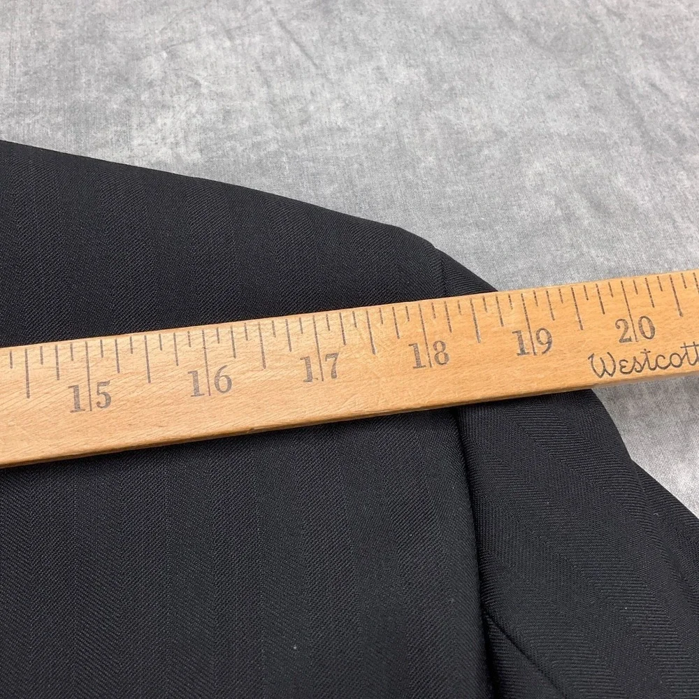Caravelli Blazer Mens 36R Black Herrigbone Superior 150s High Tech Italian